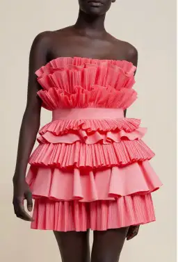 Acler Elsher Mini Dress Rouge Size 12 for rent on The Volte - image 2