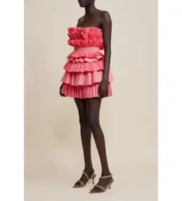 Acler Elsher Mini Dress Rouge Size 12 for rent on The Volte - image 1