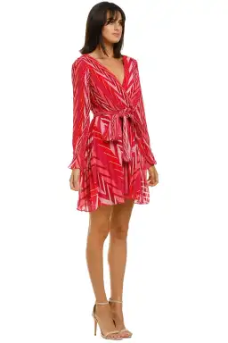 Talulah Sugar & Spice LS Mini Dress in Tango Stripe Size 6 for rent on The Volte - image 3