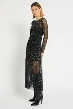 Sass & Bide Skin Deep Long Sleeve Midi Dress Black Size 10 for rent on The Volte - image 3