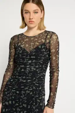 Sass & Bide Skin Deep Long Sleeve Midi Dress Black Size 10 for rent on The Volte - image 4