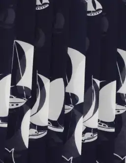  Zimmermann Pleated Tie Neck Midi Dress Moonlight Sailboats Size 0P / AU 6  for rent on The Volte - image 5