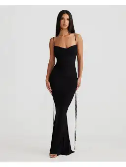 Melani the Label Jiani Gown Black Size AU 8