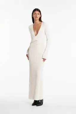 Sir The Label Enes Twist Dress Natural Size 1 / AU 8 / S