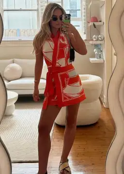 Sir the Label Ramona Wrap Halter Mini Dress Mariposa Lily Size 0 / AU 6 for rent on The Volte - image 5