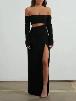 Effie Kats Hall of Fame Gown Black Size S / 8 AU for rent on The Volte - image 1