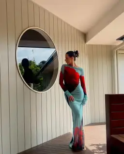 Rat & Boa Santino Dress Multi Size Size AU 12  for rent on The Volte - image 1