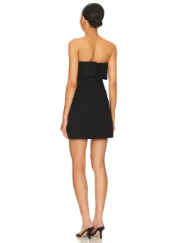 Misha Jemma Mini Fold Over Strapless Dress in Black Size 8/S for rent on The Volte - image 5