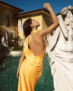 Sheike Venus Maxi Dress Orange/Yellow Size 12 for rent on The Volte - image 4