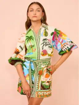 Alemais Paradiso Mini Dress In Multi Size 12 for rent on The Volte - image 4