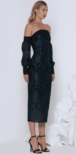 Premonition Florica Long Sleeve Green Dress size 10 for rent on The Volte - image 1