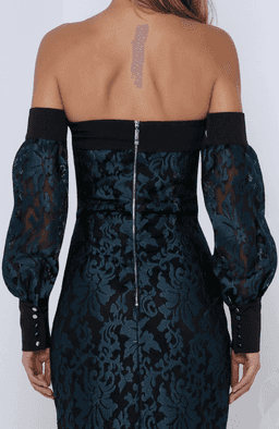 Premonition Florica Long Sleeve Green Dress size 10 for rent on The Volte - image 3