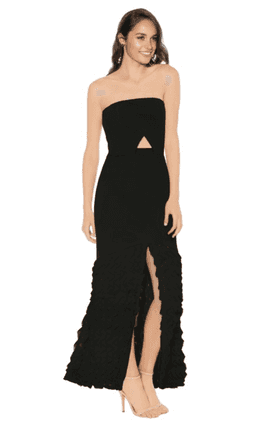 Premonition Odile Evening Dress Black 8 for rent on The Volte - image 3