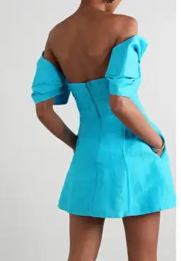 Cult Gaia Asal Mini Dress Blue Size 4 for rent on The Volte - image 2