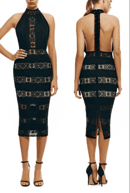 MISHA Portia Black Dress Size 8 for rent on The Volte - image 2