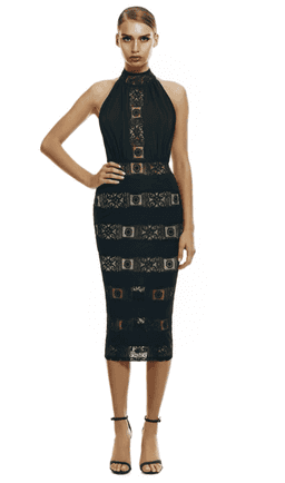MISHA Portia Black Dress Size 8 for rent on The Volte - image 1