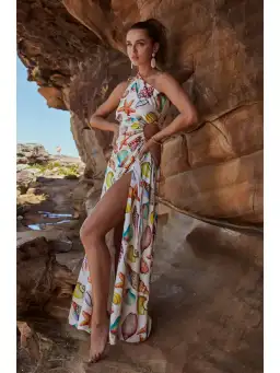 Sonya Moda Nour De La Mer Dress in Print Size AU 14 for rent on The Volte - image 3
