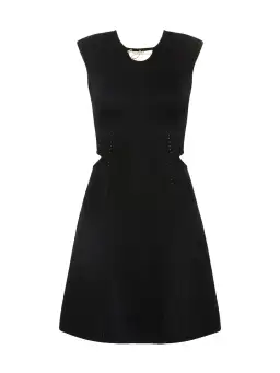 Aje Lena Knit Cut-out Dress in Black Size AU 14 for rent on The Volte - image 5