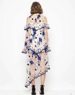 Alice McCall Mirage Gown Nude Blue Size 12 for rent on The Volte - image 3