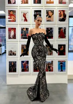 Lia Stublla Strapless Sequin Gown Black Size S / AU 8 for rent on The Volte - image 2