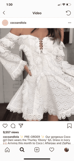 Thurley Ebony Strapless Dress in Ivory Size 6 for rent on The Volte - image 5