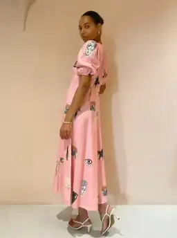 Alemais Cleo Midi Dress Pink/Print Size 10 for rent on The Volte - image 3