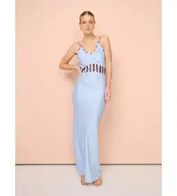 Romy Waterfront Bias Cut Dress Blue Size 6 for rent on The Volte - image 2