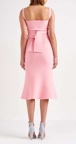 Scanlan Theodore Crepe Knit Bralette Dress Pink Size S / Au 8 for rent on The Volte - image 2