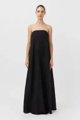 Camilla and Marc Honora Strapless Dress Black Size 12