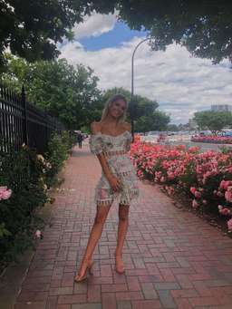 Zimmermann Heathers Off Shoulder Dress Garden Floral Size 6 for rent on The Volte - image 4