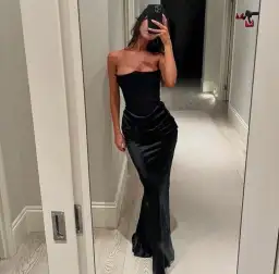 House of CB Persephone Strapless Corset Dress Black Size 8 for rent on The Volte - image 6