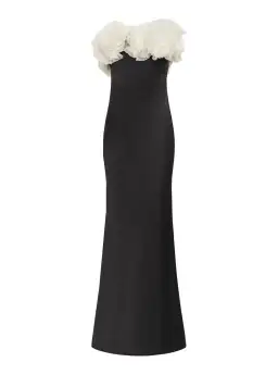 Rachel Gilbert Eyelar Gown Black Size 8 for rent on The Volte - image 3