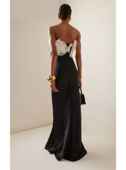 Rachel Gilbert Eyelar Gown Black Size 8 for rent on The Volte - image 2