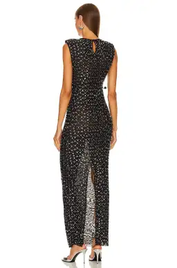 Self Portrait Rhinestone Gown in Black Size 8 for rent on The Volte - image 3