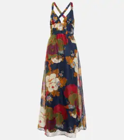 Sir The Label Bonita V Neck Dress Garcia Floral Print Size 1 / AU 8