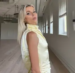 Misha Costantina Satin Gown in Soft Gold Yellow Size 8/S for rent on The Volte - image 7