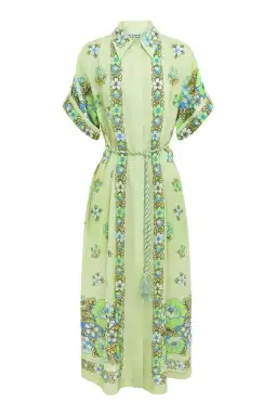 Alemais Velma Shirtdress Green Size 12  for rent on The Volte - image 4
