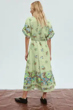 Alemais Velma Shirtdress Green Size 12  for rent on The Volte - image 3