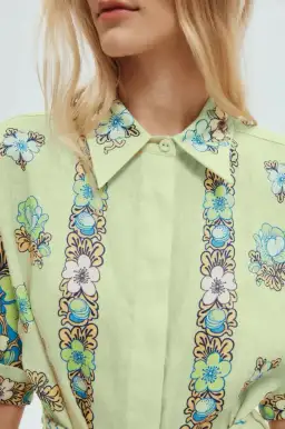 Alemais Velma Shirtdress Green Size 12  for rent on The Volte - image 2