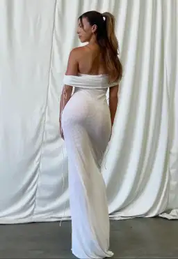 NOVICH Gabrielle Maxi Dress White Size XS/Au 6 for rent on The Volte - image 2