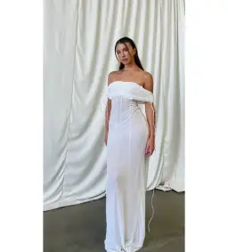 NOVICH Gabrielle Maxi Dress White Size XS/Au 6 for rent on The Volte - image 1