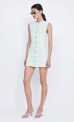 Bec & Bridge Ilora Knit Mini Dress in Mint Size 10 for rent on The Volte - image 2