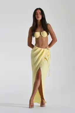 Natalie Rolt Belle Top Size 0 / AU 6 Belle Skirt Size AU 8 in Lemon