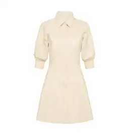 Aje Claire Pearl Mini Dress Sandstone Beige Size AU 4 for rent on The Volte - image 4