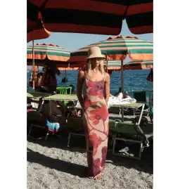 With Harper Lu Bloom Dress Mesh Fuchsia Size AU 6 for rent on The Volte - image 3