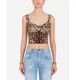 Dolce & Gabbana Cady Bustier Leopard Print Size 40 / AU 8 for rent on The Volte - image 2