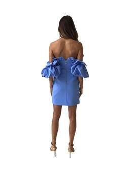 Acler Hitching Mini Dress Blue Size 6 for rent on The Volte - image 3
