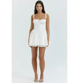 House Of CB Pietra Corset Dress in White Size S / AU 8