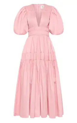 Aje Fallingwater Ruched Midi Dress for rent on The Volte - image 5