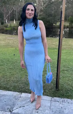 Lidee Soiree Moss Gown Sky Blue Size 8 for rent on The Volte - image 1